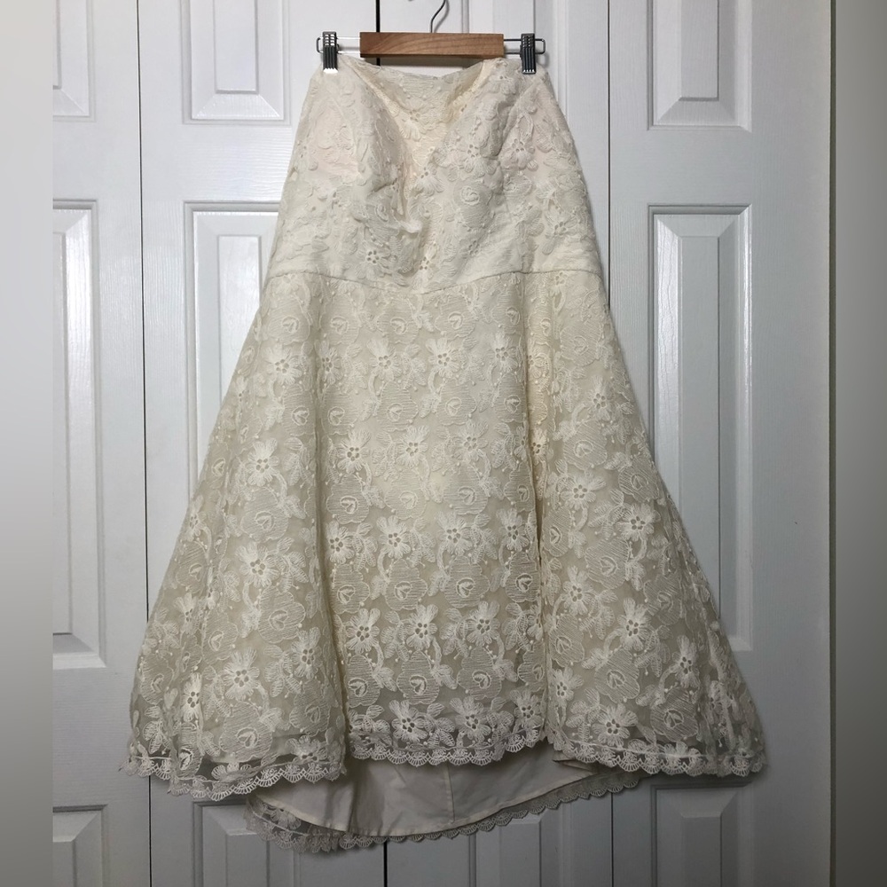 Off-white lace dress